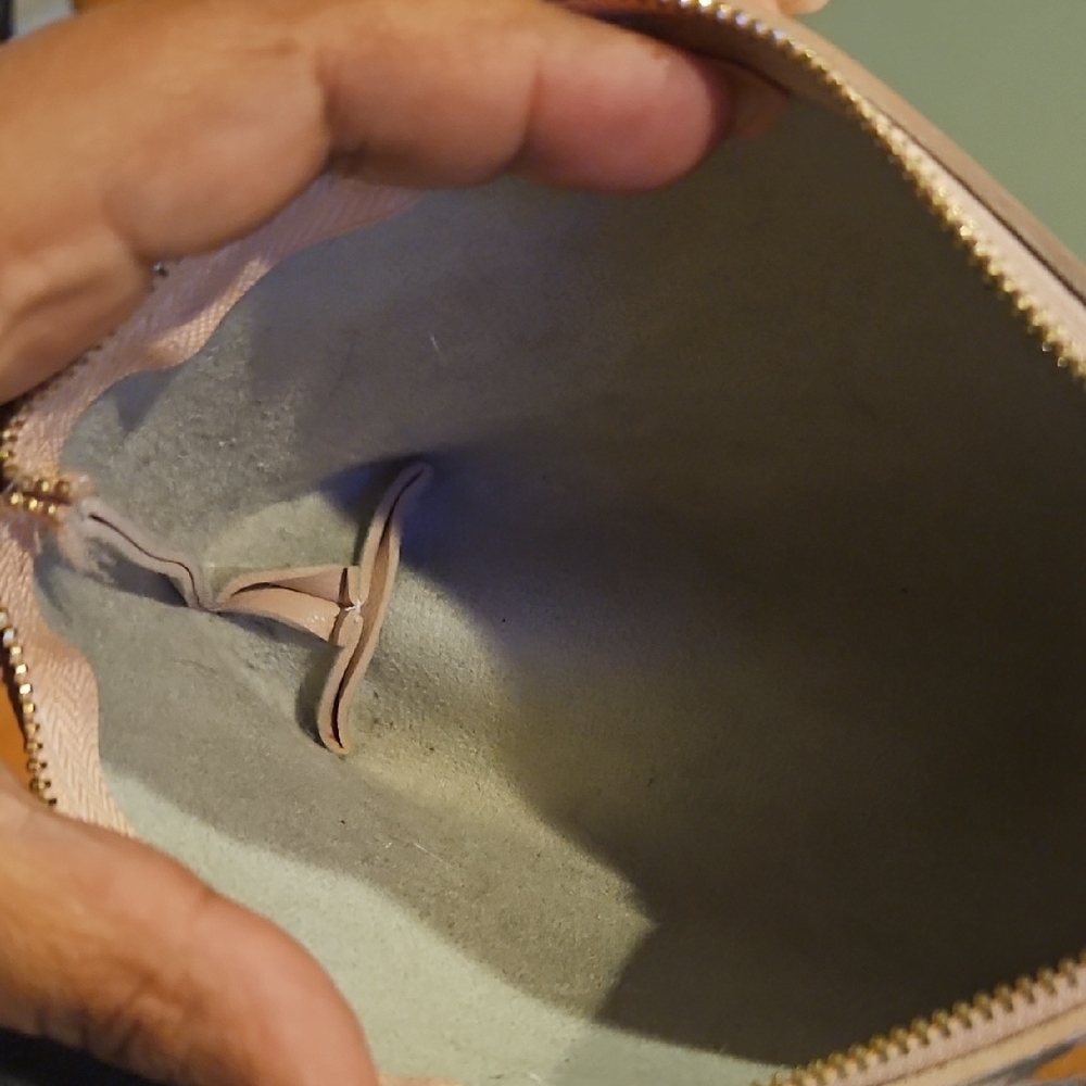 Pink Pouch with Rabbit and Orange Design - Picture 2 of 5